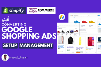 setup highly profitable google shopping ads for shopify and ecommerce store