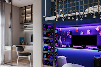 create kids bedroom interior design 3d renders