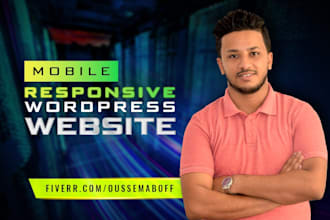 build a mobile responsive wordpress website and seo friendly