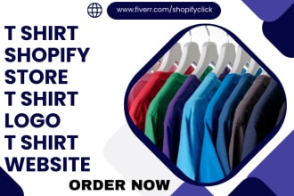 design highly profitable t shirt shopify store tshirt logo t shirt store website