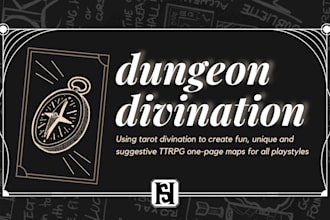 create a unique dungeon or map using tarot divination