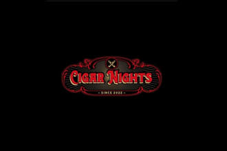 awesome and unique cigar nights logo