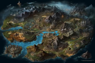 make a fantasy map for your game, dnd