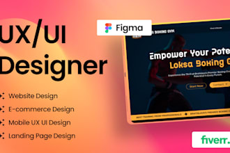 do UX UI design wireframes for web and mobile in figma website design