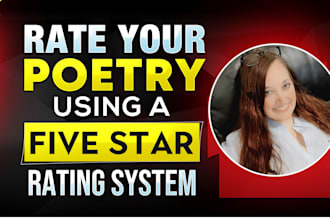 rate your poetry using a five star rating system