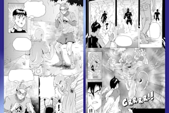 draw manga or comic page for you