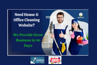 do house and office cleaning website and rank on google