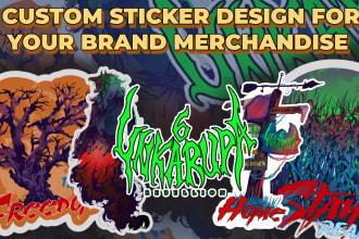 design custom sticker for your merchandise brand