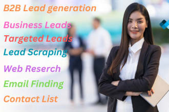 b2b lead generation, find valid emails and contact list from linkedin