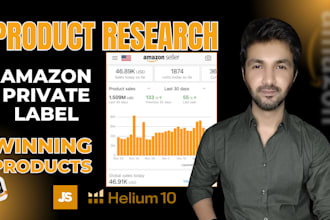 do amazon product research and product hunting with helium 10