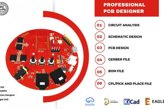 do circuit design, pcb design and gerber and bom generation