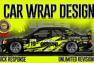 design van wrap, car, boat and food truck for advertisement