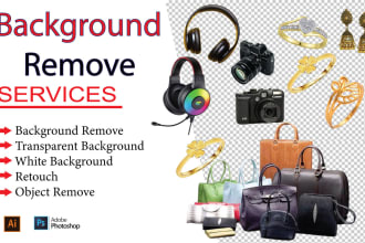 do white transparent  background remove or add objects , retouch , clipping path