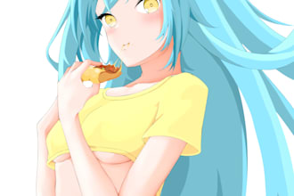 draw or make anime character sfw and nsfw