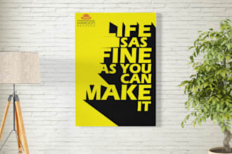 design typography poster, wall art and word cloud