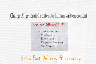 fact check, line edit and humanize chatgpt and ai generated document or article