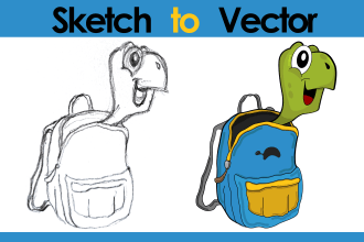 convert your sketch or drawing to vector ai,eps,svg,pdf