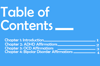 create clickable table of content for kindle ebook