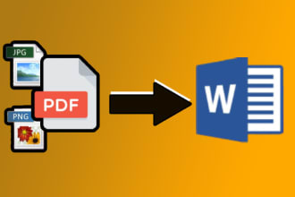 type write scanned pdf or images to word docx pdf excel ppt