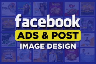 do premium quality facebook ads post image design