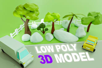 professional low poly 3d artist, bring your vision to life