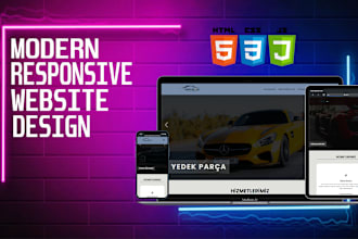 make a responsive static website for you using HTML, CSS, js
