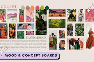 create trend mood boards and fashion styling concepts