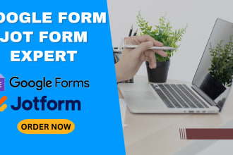 create professional jot form, google form in 24 hours