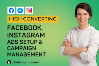 setup super engaging ad campaigns for facebook and instagram