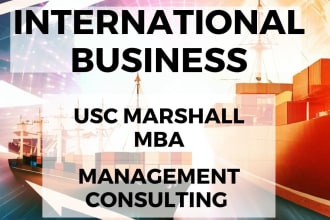 do market research about import export of goods, services, or technology
