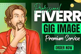 create attractive, eye catchy fiver gig picture, gig image and gig cover design