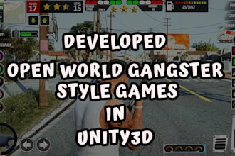 developed open world gangster style games in unity3d