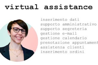 il tuo assistente virtuale fatturazione, contabilita, inserimento dati e ordini