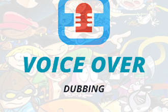be your male voice actor for your cartoons, games and anime