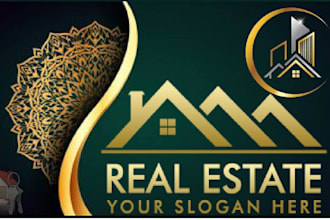 design real estate construction property logo