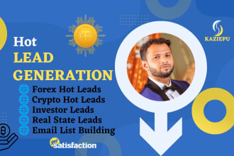 provide hot crypto lead forex lead investors lead generation