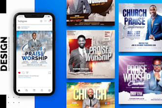 do church flyer, event and sports party or poster design for engaging promotions