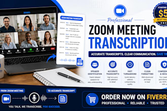 transcribe zoom meetings in 24 hours