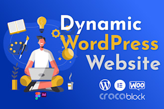 make wordpress website design with elementor, responsive, SEO optimized