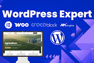 build a modern wordpress website with elementor or jetengine