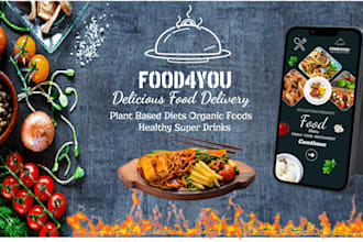design food app, fast food app design UI UX design