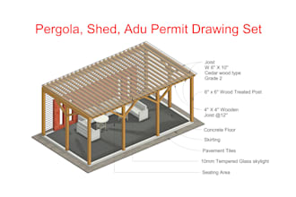 make pergola, shed, and adu plans for building permit