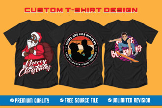create custom illustrations and graphics for unique tshirt designs