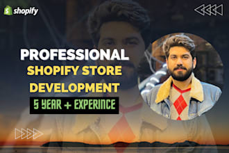 do shopify store development and shopify store setup