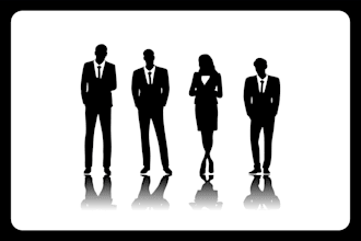 create silhouette illustration for business or website