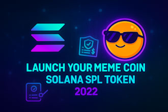 be launch your own memecoin spl token 2022 program in solana crypto token