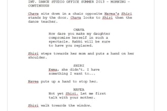 screenplay and book reading writing and editing