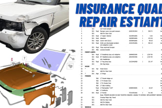 write your auto repair insurance estimates