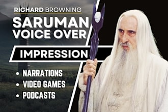 narrate or perform a saruman voice impression