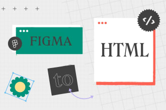 do figma to HTML CSS conversion using bootstrap